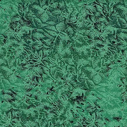 Fairy Frost Pine Green Pearlized Metallic Michael Miller Cotton Fabric MM-CM0376-PINE-D