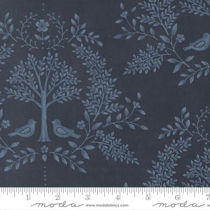 Family Tree Damask Birds Night Sky Deb Strain Moda Fabrics Cotton Fabric MD-56160-15 | US Fabric Shop
