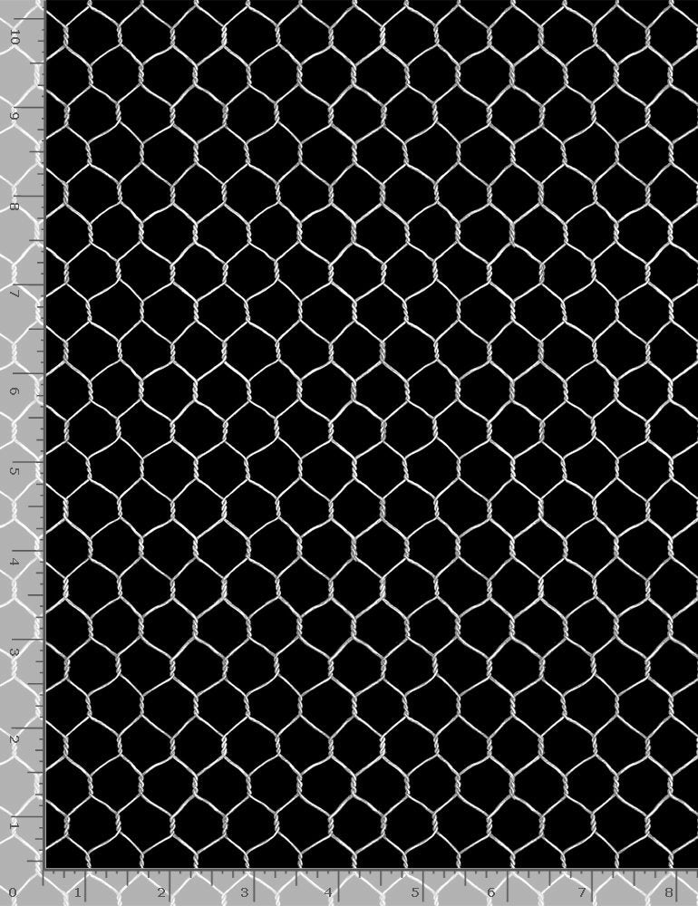 Farm Fresh Chicken Coop Wire Black Timeless Treasures Cotton Fabric