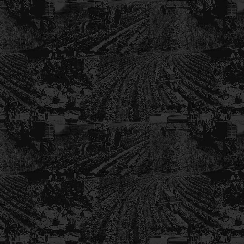 Farmall Toile Tractor farm fields Black Country Living Print Concepts Cotton Fabric