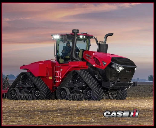 Farmall Case IH Built Farmers Panel 36" Tractors Blocks Sykel Enterprises Cotton Fabric SYK-10559