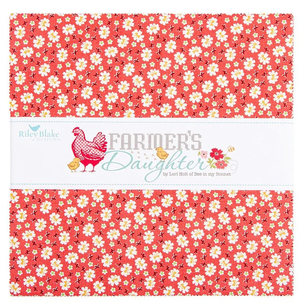Farmer's Daughter 10" Squares Stacker 42pcs Lori Holt of Bee in my Bonnet Riley Blake Designs Cotton Fabric RB-10-17160-42