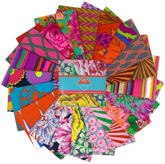 February 2026 Warm 5" Squares 42 pcs Kaffe Fassett Collective Free Spirit Cotton Fabric FS-FB6CPGP.FEB26WARM