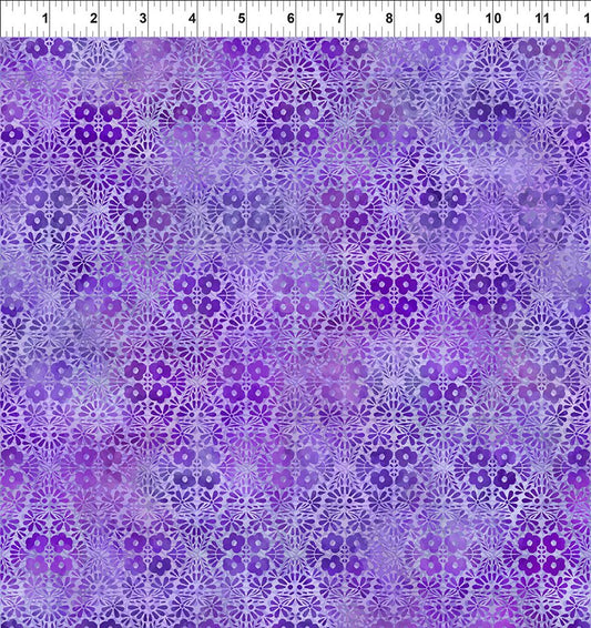 Felicity Flower Diamond Purple In the Beginning Fabrics Cotton Fabric ITB-9FEL-2