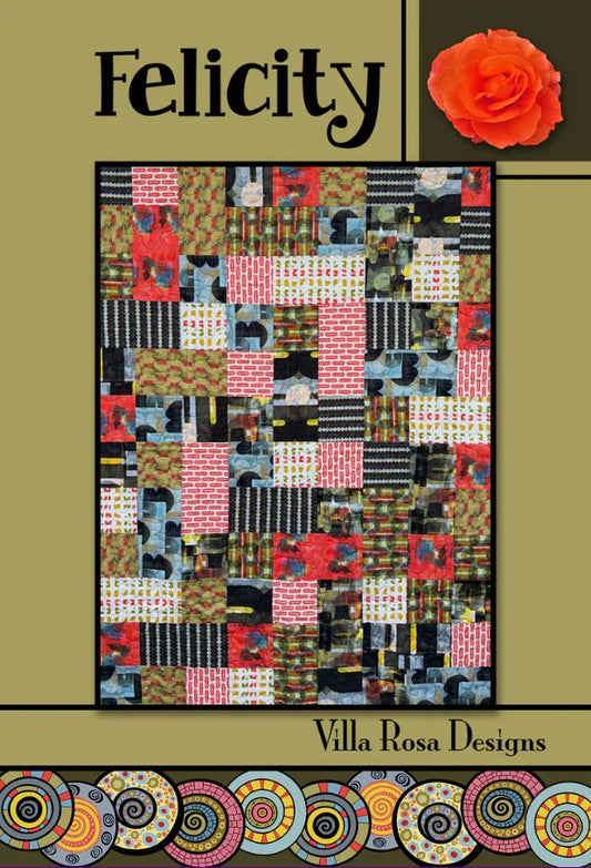 Felicity Quilt Pattern 42"x54" Villa Rosa Designs VRD-FELICITY