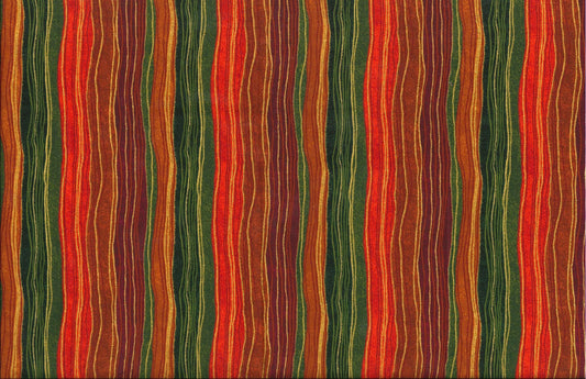 Festive Stripes Glitter Fall Holiday Foust Textiles Cotton Fabric