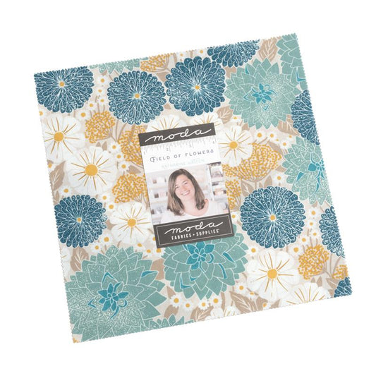 Fields of Flowers 10" Squares Layer Cake Katharine Watson Moda Cotton Fabric