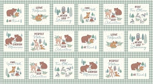 Find Your Path Blocks Repeat Panel 24” Multi Maureen Fiorellini Studio E Cotton Fabric SE-6709-63