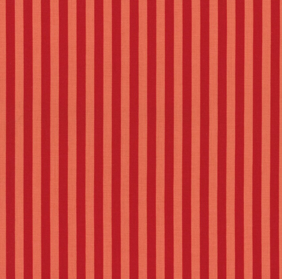 Firecracker Stripes Red Hen My Mind's Eye Riley Blake Designs Cotton Fabric RB-C17205-REDHEN