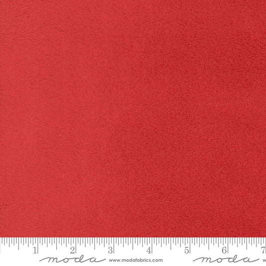 Fireside Soft Textures Christmas Red Moda Polyester Fleece Fabric MD-60001-47