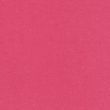 Flannel Solid 2-Ply Flannel Stronger & Loftier Hot Pink Robert Kaufman Cotton Fabric RK-F019-1163