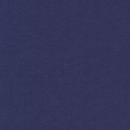 Flannel Solid 2-Ply Flannel Stronger & Loftier Indigo Dark Blue Robert Kaufman Cotton Fabric RK-F019-1178