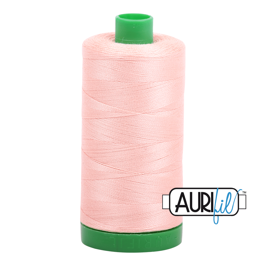 Fleshy Pink Light Blush 40 wt 1094 yd Large Spool Aurifil Cotton Quilting Thread AF-MK40SC6-2420