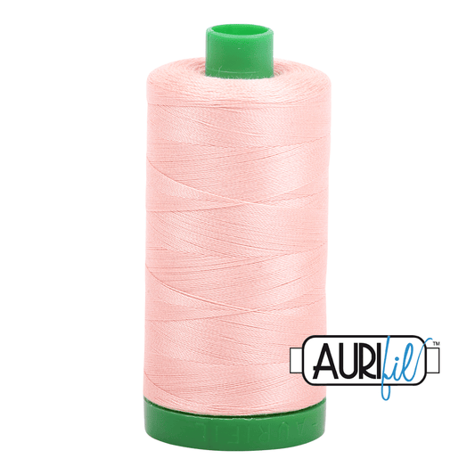Fleshy Pink Light Blush 40 wt 1094 yd Large Spool Aurifil Cotton Quilting Thread AF-MK40SC6-2420