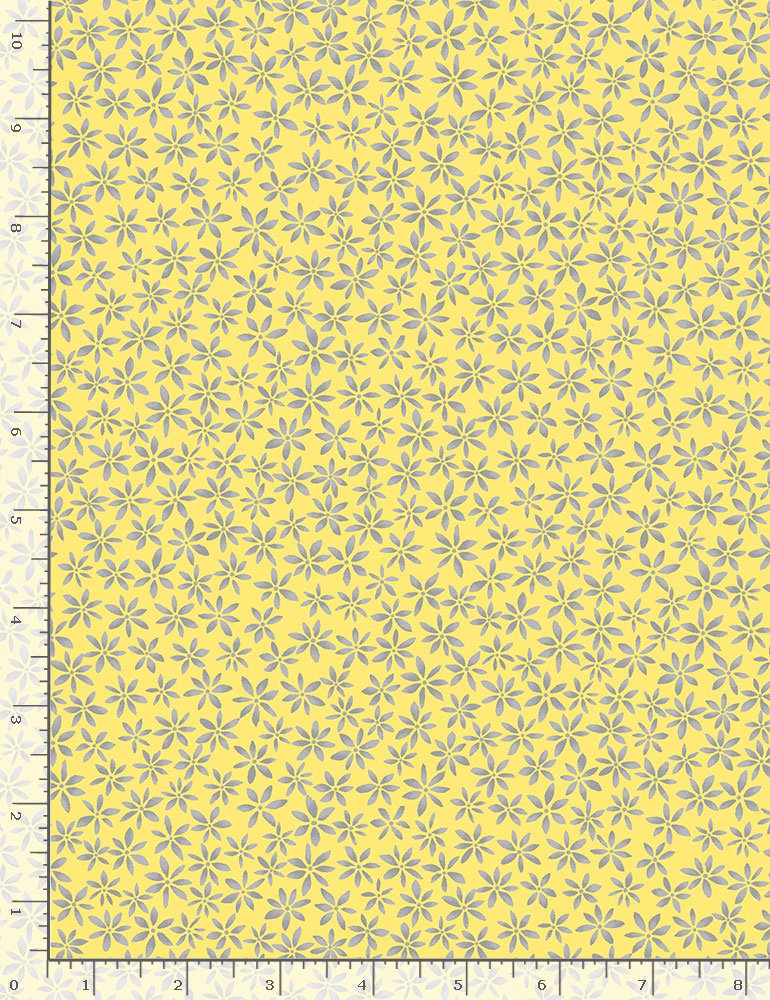 Fleur Tiny Florals Yellow Timeless Treasures Cotton Fabric