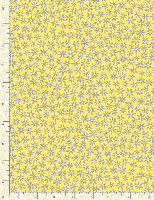 Fleur Tiny Florals Yellow Timeless Treasures Cotton Fabric