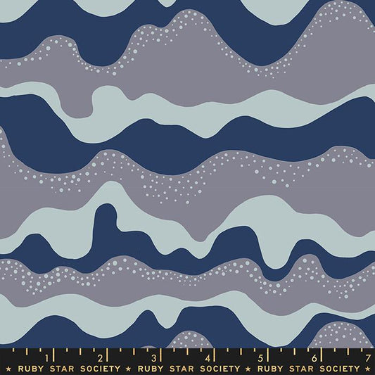 Floradora Sea and Sky Geometric Navy Blue Jen Hewett of Ruby Star Society Moda Cotton Fabric