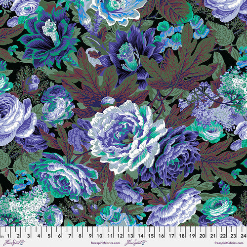 Floral Burst Purple Philip Jacobs February 2023 Kaffe Fassett Collective Free Spirit Cotton Fabric