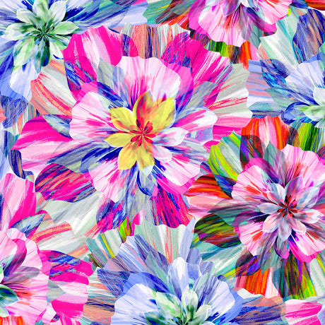 Floral Fascination Packed Floral Quilting Treasures Cotton Fabric