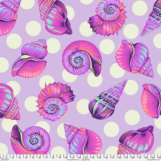 Floral Reef 108" Wide back Big Shelly Ultraviolet Tula Pink Free Spirit Cotton Fabric FS-QBTP021.ULTRAVIOLET