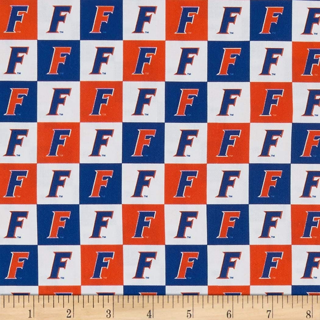 Florida Gators NCAA Collegiate Check Sykel Cotton Fabric