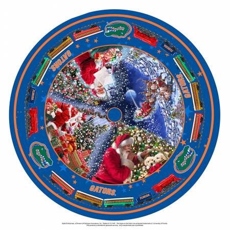 Florida Gators NCAA College Felt Christmas Tree Skirt 46"x46" Round Sykel Enterprises FL-1147