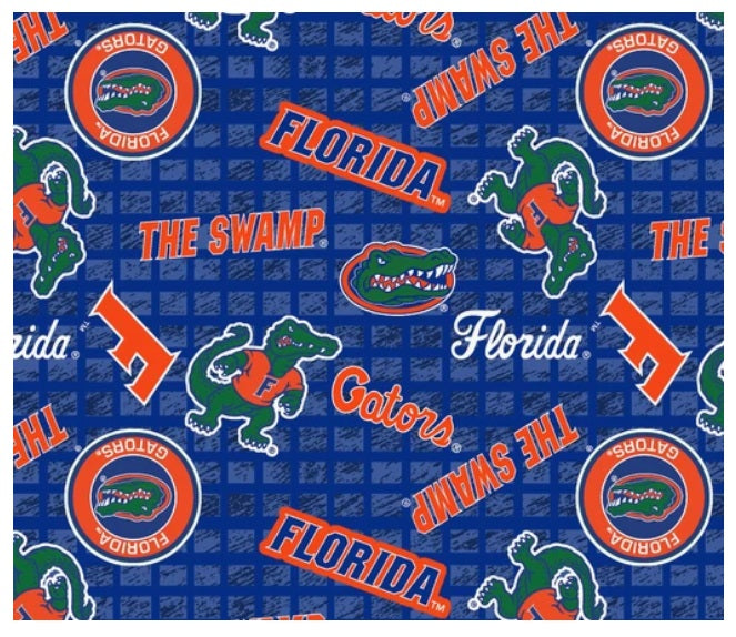 Florida Gators NCAA College JERSEY KNIT Sykel Enterprises Polyester Spandex Fabric FL-1401