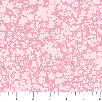 Flourish Fields Pink Hina Mirza Figo Northcott Fabrics Cotton Fabric NC-91178-20