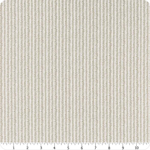 Flower Pot Sprout Taupe Lella Boutique Moda Cotton Fabric