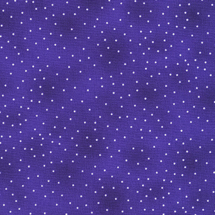 Flowerhouse Basics White Dots Midnight Purple Debbie Beaves Robert Kaufman Cotton Fabric