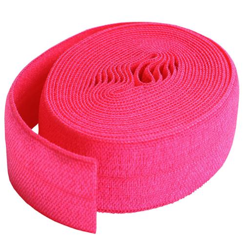 Fold Over Elastic 2yd Lipstick Pink By Annie's