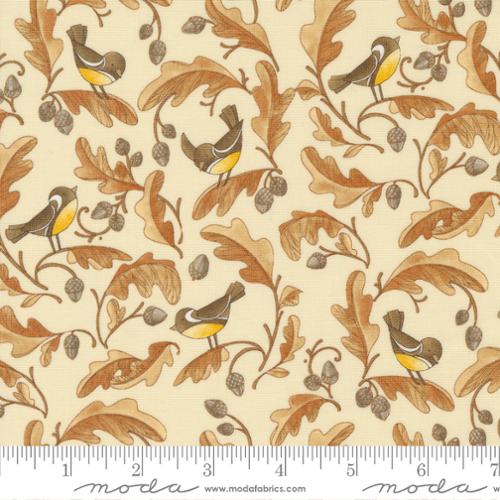 Forest Frolic Birds and Acorns Cream Robin Pickens Moda Cotton Fabric