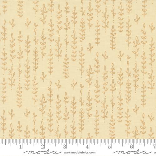 Forest Frolic Leafy Lines Stripes Cream Robin Pickens Moda Cotton Fabric