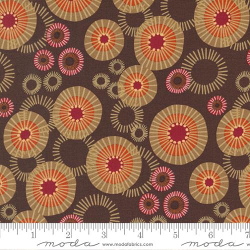 Forest Frolic Mod Indian Blanket Dots Chocolate Robin Pickens Moda Cotton Fabric