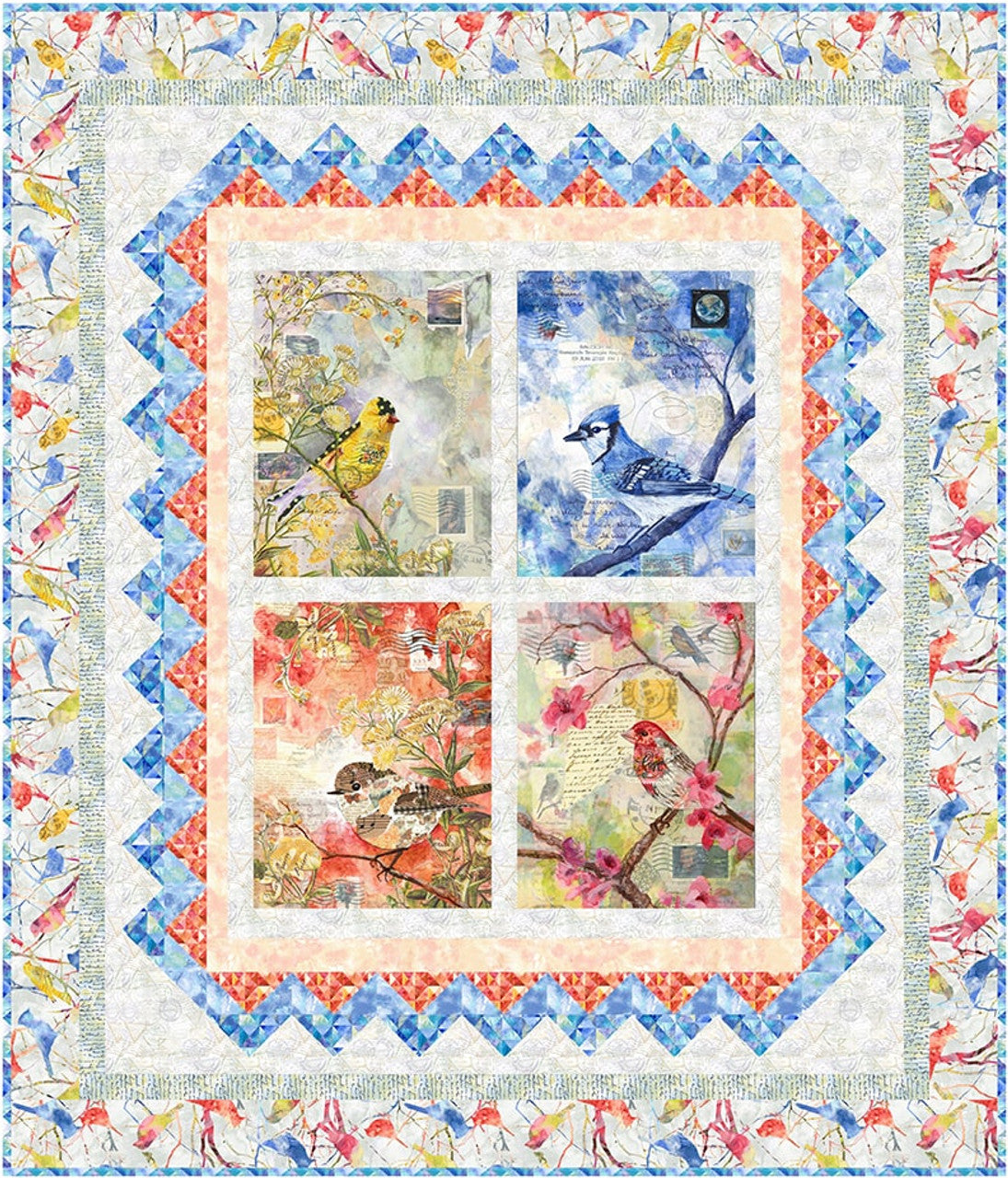 Air Mail Forever Stamp Quilt Studio E-Free Pattern