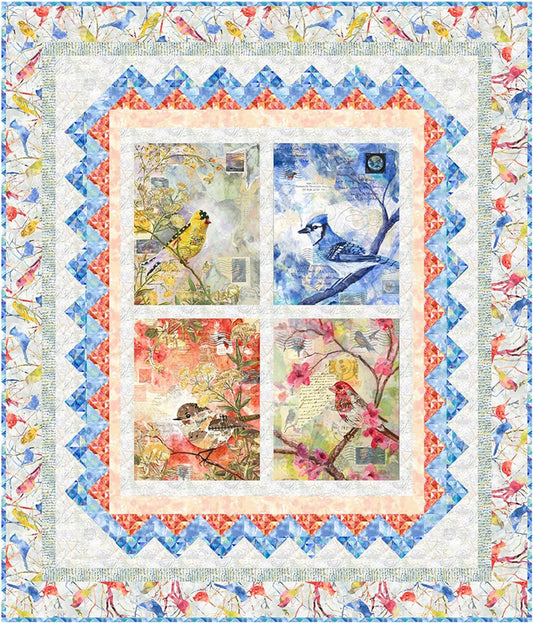 Air Mail Forever Stamp Quilt Studio E-Free Pattern