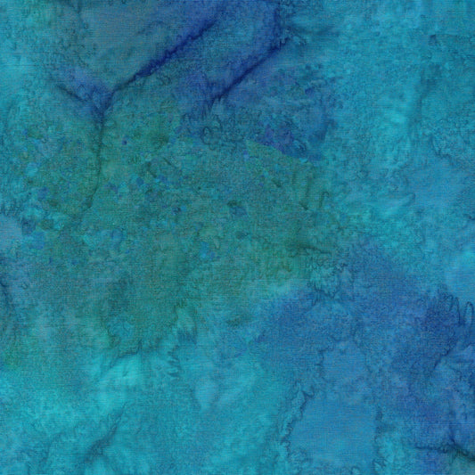 Foundations Basics Batik Cerulean Blue Island Batik Cotton Fabric IB-CERULEAN
