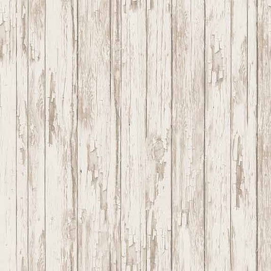 Fresh & Local Weatherworn wood Ecru Cream Michael Miller Cotton Fabric