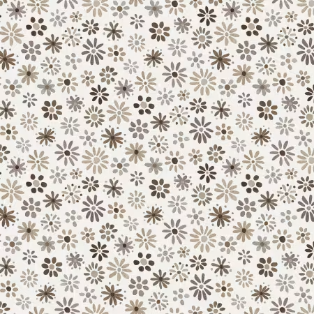 Friends Forever Small Floral Neutral Beige Tracy Lizotte Elizabeth's Studio Cotton Fabric ES-4334-NEUTRAL