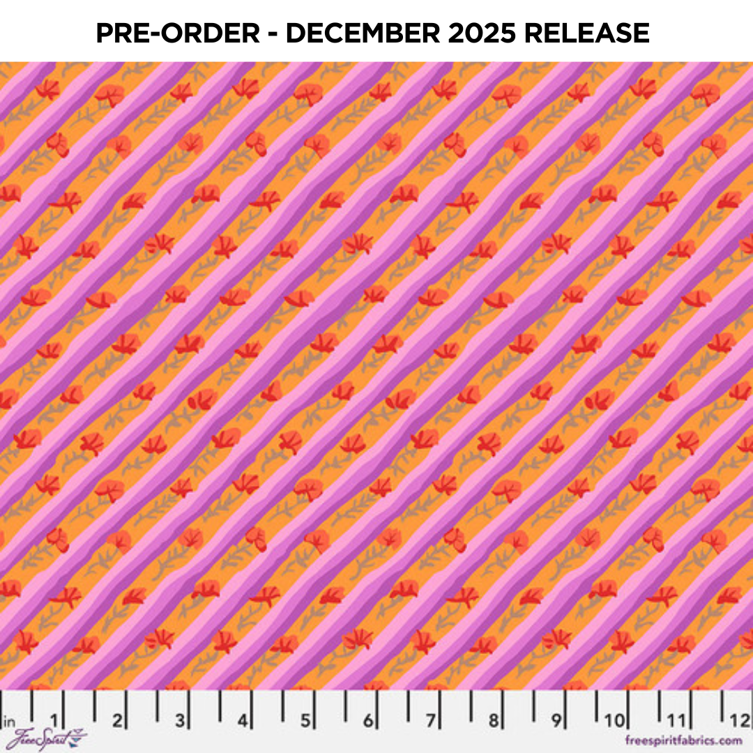 PRE-ORDER | DEC 2025 | From the Archives Diagonal Poppy Lavender Kaffe Fassett Free Spirit Cotton 68s Fabric FS-PWGP024.LAVENDER