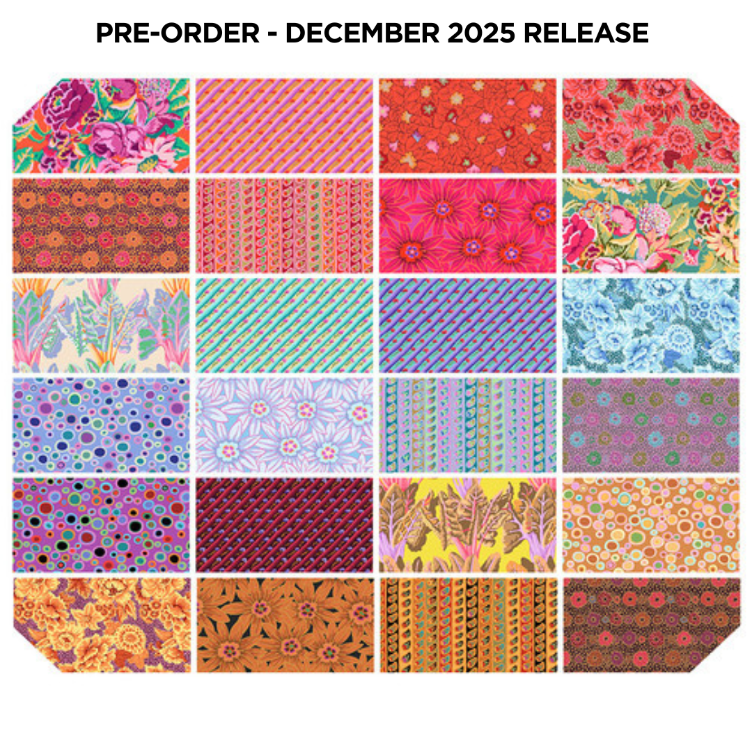 PRE-ORDER | DEC 2025 | From the Archives Fat Quarter Bundle 18"x21" 24pcs Kaffe Fassett Free Spirit Cotton 68s Cotton Fabric FS-FB4FQGP.ARCHIVE