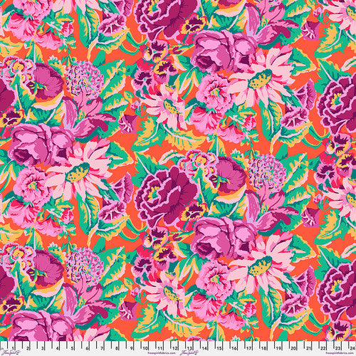 From the Archives Floral Dance Magenta Kaffe Fassett Free Spirit Cotton 68s Fabric FS-PWGP012.MAGENTA