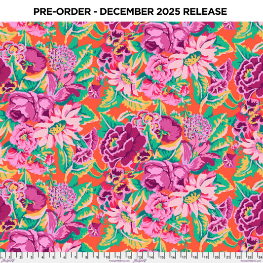 PRE-ORDER | DEC 2025 | From the Archives Floral Dance Magenta Kaffe Fassett Free Spirit Cotton 68s Fabric FS-PWGP012.MAGENTA