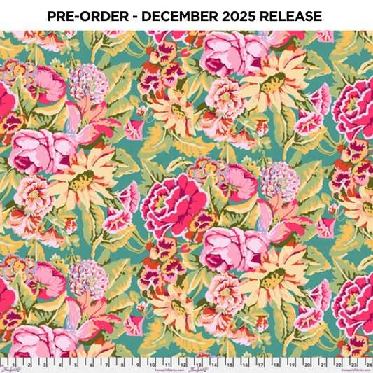 PRE-ORDER | DEC 2025 | From the Archives Floral Dance Pink Kaffe Fassett Free Spirit Cotton 68s Fabric FS-PWGP012.PINK