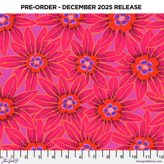 PRE-ORDER | DEC 2025 | From the Archives Potentilla Red Kaffe Fassett Free Spirit Cotton 68s Fabric FS-PWGP064.RED