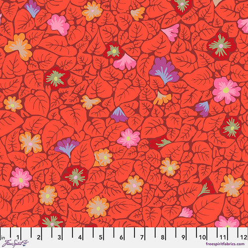 From the Archives Leaves Red Kaffe Fassett Free Spirit Cotton 68s Fabric FS-PWGP030.RED