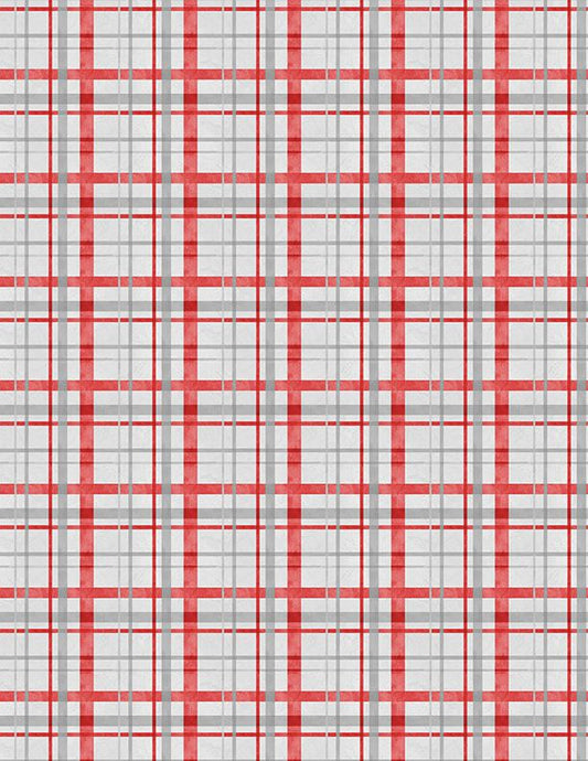 Frosty Merry-Mints Plaid Gray Danielle Leone Wilmington Prints Cotton Fabric