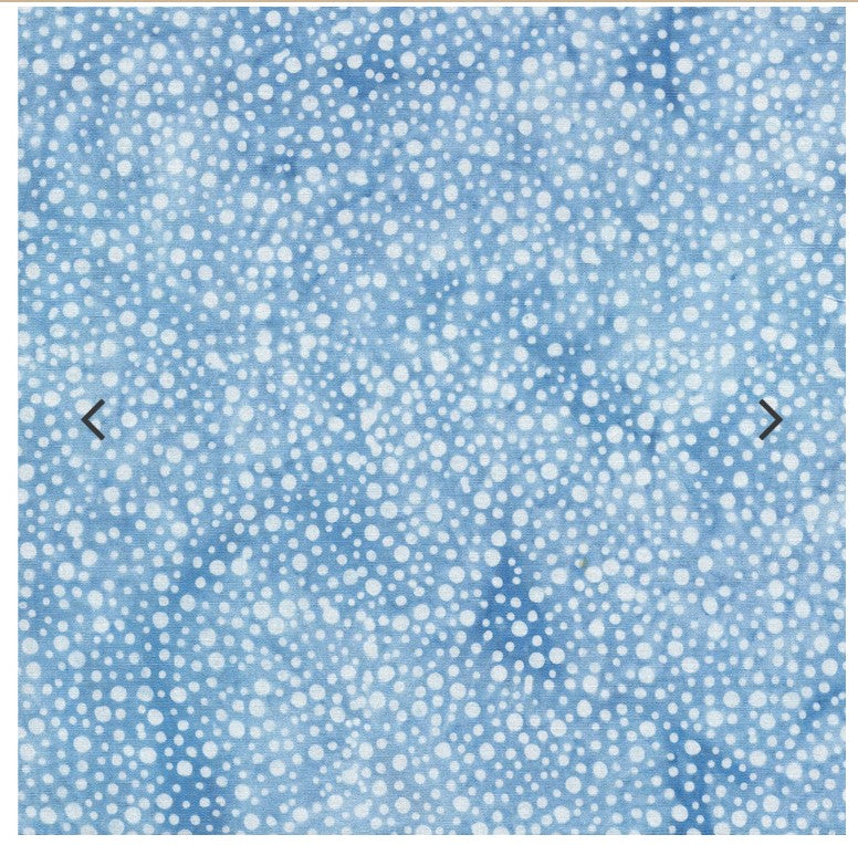 Frozen Pond Dots Sky Blue Island Batik Cotton Fabric