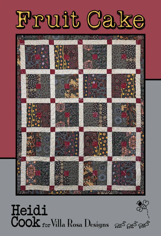 Fruit Cake Quilt Pattern 55"x67" Heidi Cook Villa Rosa Designs VRD-FRUITCAKE