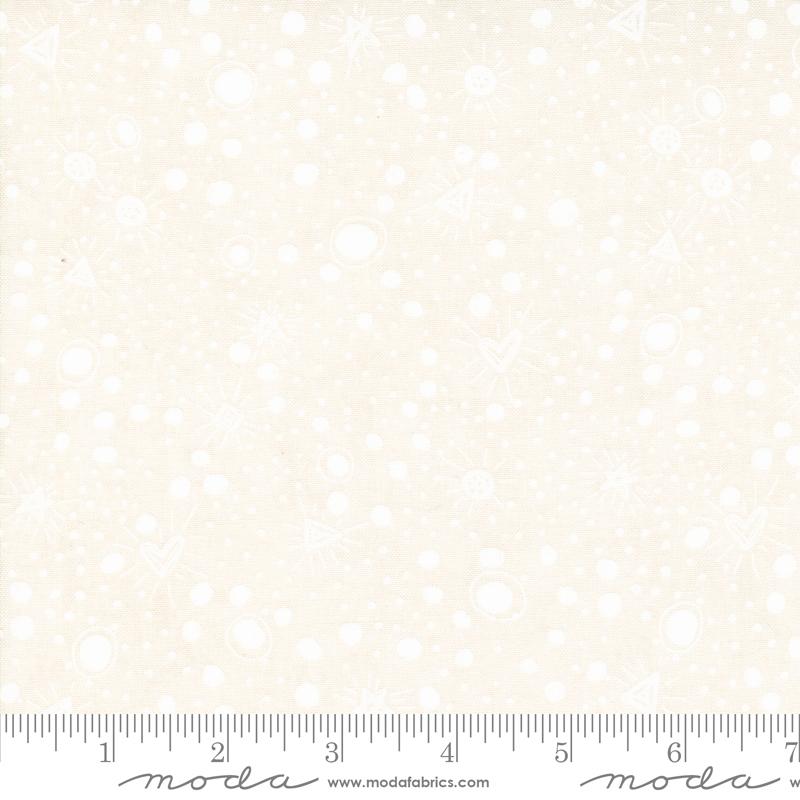 Fruit Loop Sparkles Dots Jicama White Sherri & Chelsi Moda Cotton Fabric